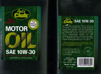Auto Club oil lost API license