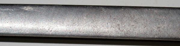 Stainless Windshield trim before polishing