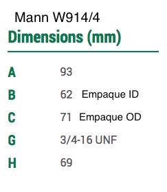 Mann-W9144-specs