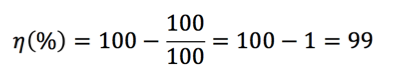 el calculo de eficiencia